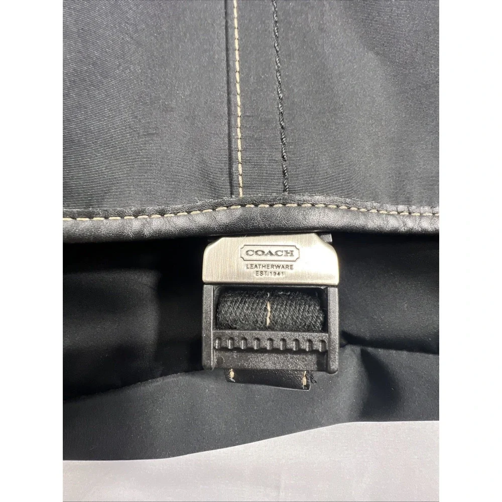 Coach Men's Black Messenger Bag Crossbody Adjustable Strap, Y2K